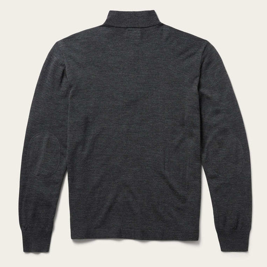 Stetson Elbow Patch Knit Sweater in Grey - Stetson - Flyclothing LLC