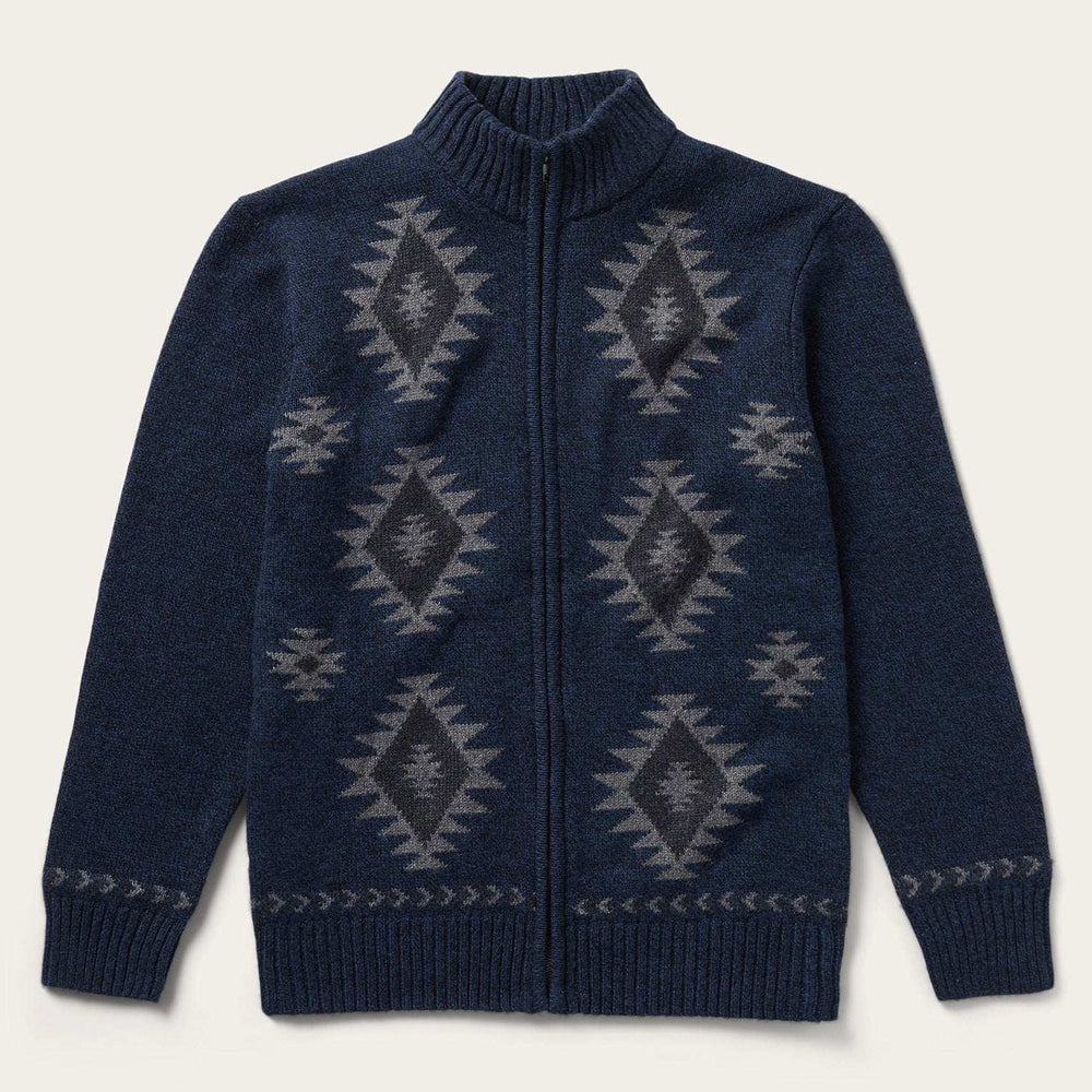 Stetson Navy Aztec Cardigan - Stetson - Flyclothing LLC