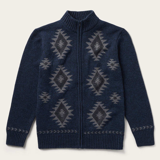 Stetson Navy Aztec Cardigan - Stetson - Flyclothing LLC