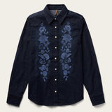 Stetson Embroidered Dark Denim Snap Front Blouse - Stetson - Flyclothing LLC