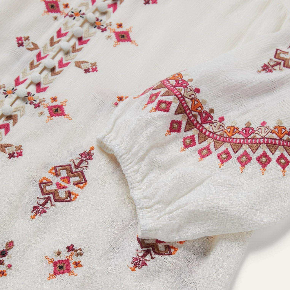 Stetson Dobby Peasant Blouse - Stetson - Flyclothing LLC