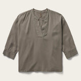 Stetson Olive Lyocell Twill Peasant Top - Stetson - Flyclothing LLC