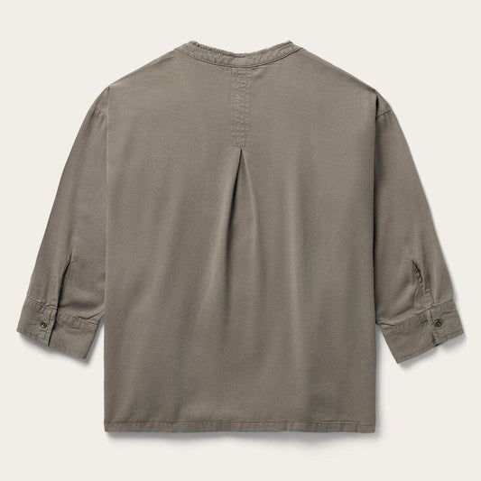 Stetson Olive Lyocell Twill Peasant Top - Stetson - Flyclothing LLC