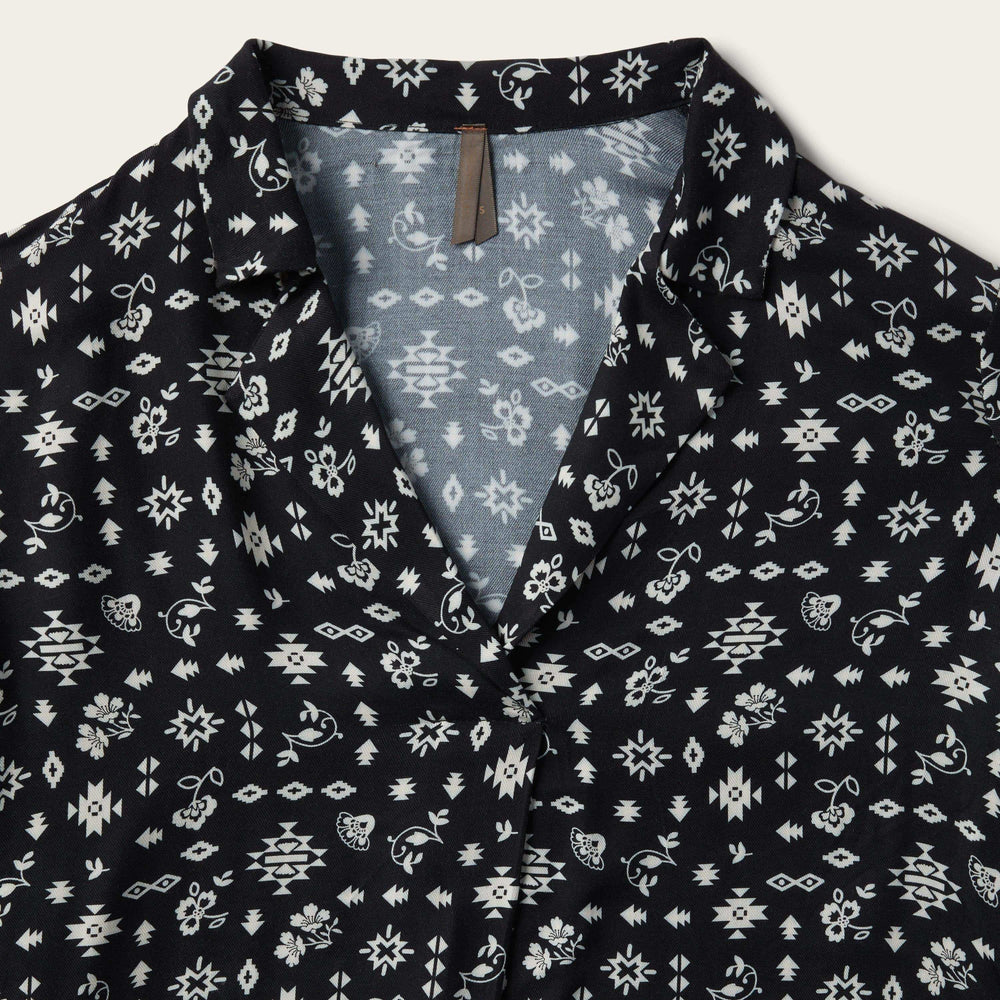 Stetson Southwestern Ditzy Print Rayon Twill Blouse - Stetson - Flyclothing LLC