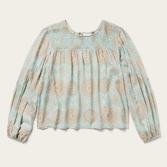 Stetson Mandala Print Peasant Blouse - Stetson - Flyclothing LLC