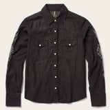 Stetson Embroidered Black Denim Shirt - Stetson - Flyclothing LLC