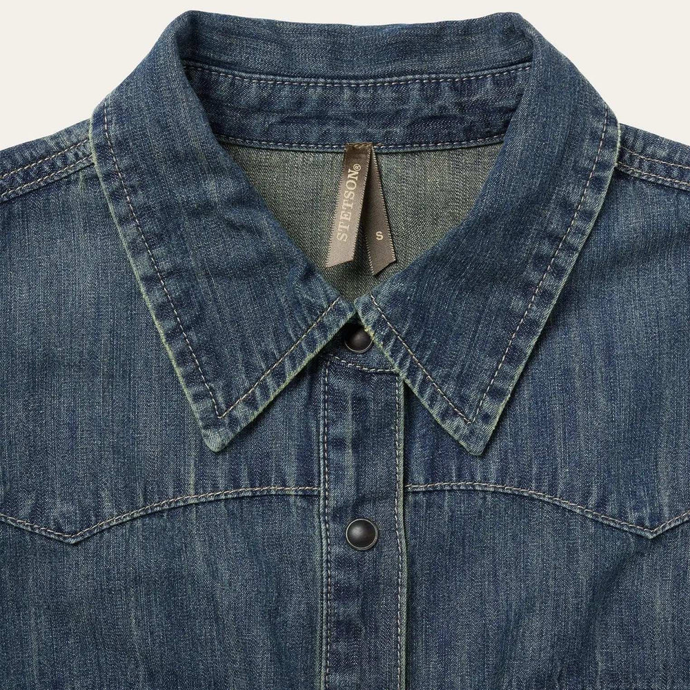 Stetson Dirty Denim Boyfriend Fit Shirt - Stetson - Flyclothing LLC