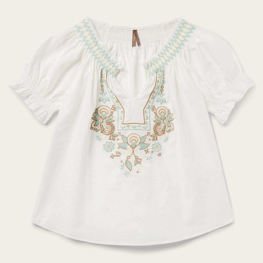 Stetson Cotton Voile Peasant Blouse - Stetson - Flyclothing LLC