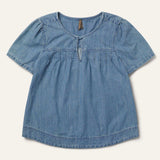Stetson Short-Sleeved Denim Blouse - Stetson - Flyclothing LLC