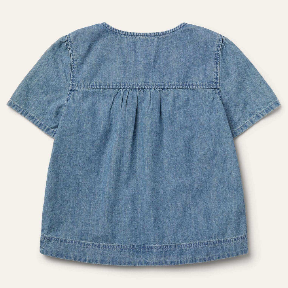 Stetson Short-Sleeved Denim Blouse - Stetson - Flyclothing LLC