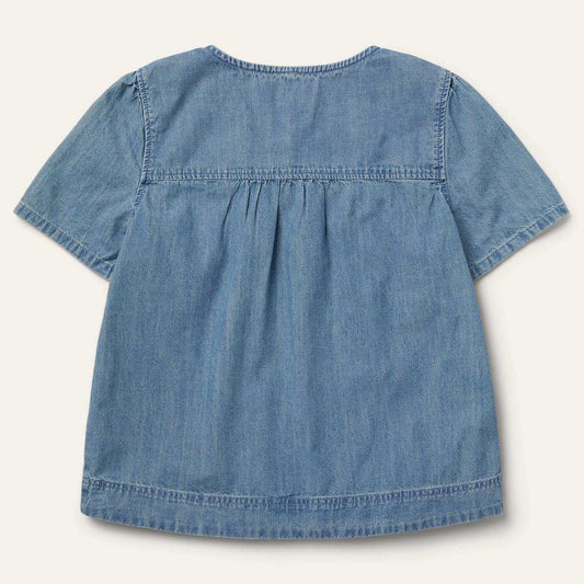 Stetson Short-Sleeved Denim Blouse - Stetson - Flyclothing LLC