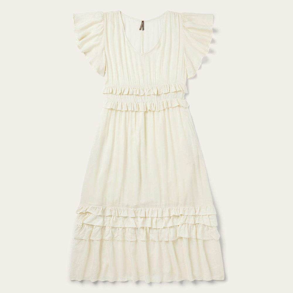 Stetson Cream Rayon Herringbone Dress - Stetson - Flyclothing LLC
