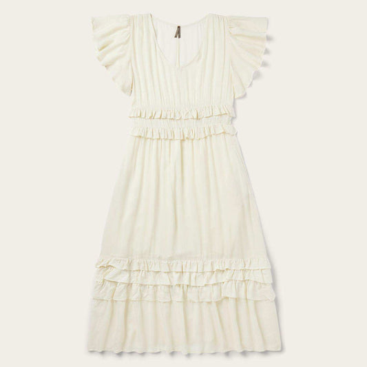 Stetson Cream Rayon Herringbone Dress - Stetson - Flyclothing LLC
