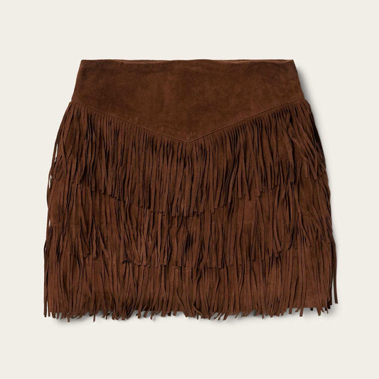 Stetson Lamb Suede Fringe Mini Skirt - Stetson - Flyclothing LLC