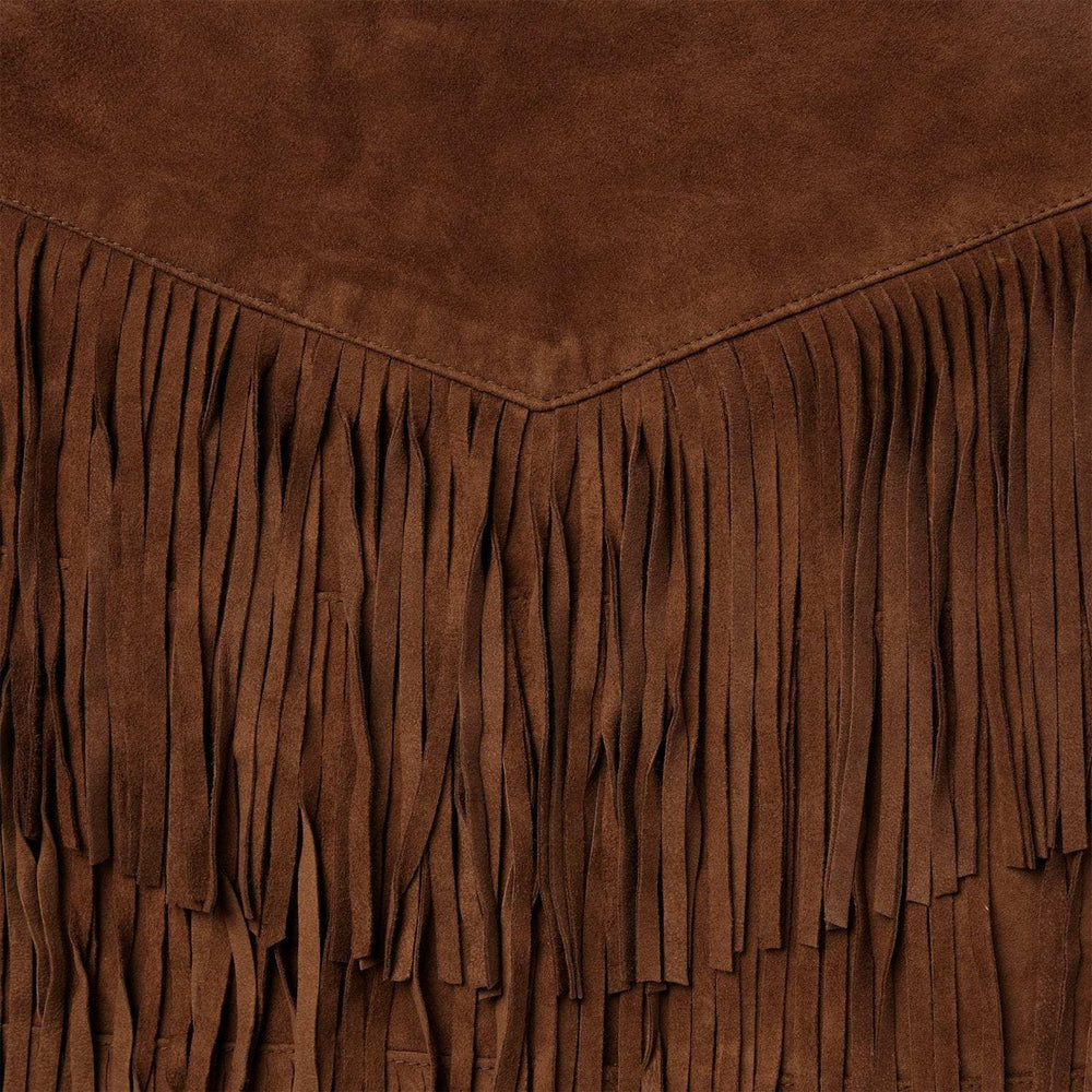 Stetson Lamb Suede Fringe Mini Skirt - Stetson - Flyclothing LLC