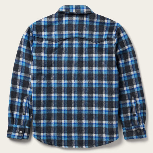Stetson Blue Plaid Quilted Shirt Jacket - Stetson - Flyclothing LLC