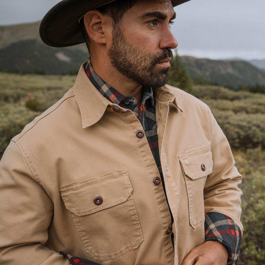 Stetson Camel Stretch Canvas Shirt Jacket - Stetson - Flyclothing LLC