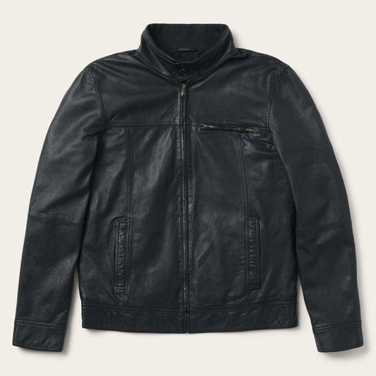 Stetson Black Leather Jacket - Stetson - Flyclothing LLC