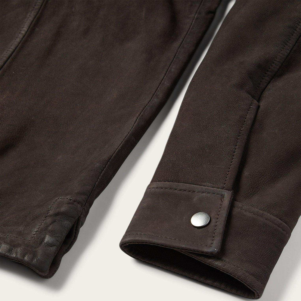 Stetson Leather Western Shirt Jacket - Stetson - Flyclothing LLC