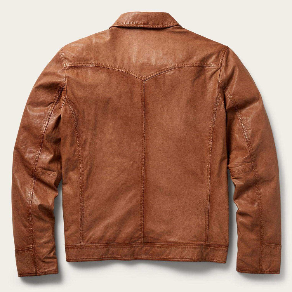 Stetson Zip-Front Lightweight Leather Jacket - Stetson - Flyclothing LLC
