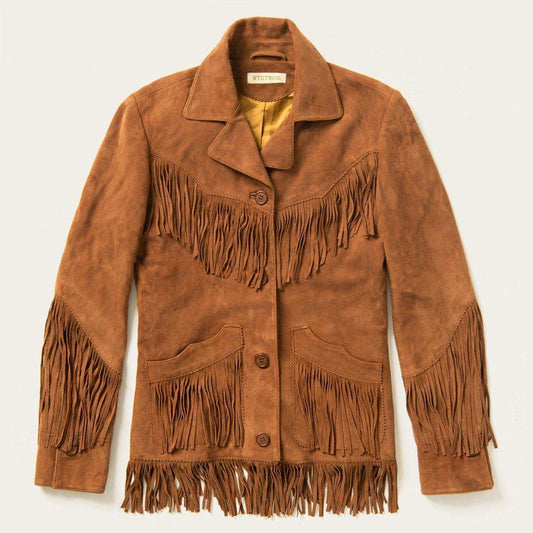 Stetson Lamb Suede Fringed Jacket - Stetson - Flyclothing LLC