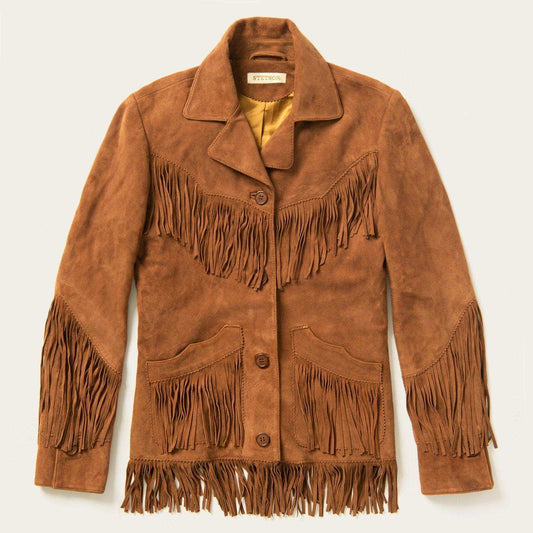 Stetson Lamb Suede Fringed Jacket - Stetson - Flyclothing LLC
