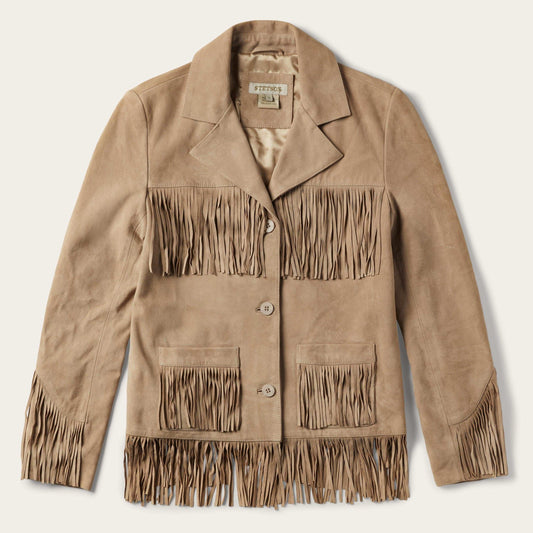 Stetson Tan Fringe Suede Jacket - Stetson - Flyclothing LLC