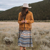 Stetson Tan Fringe Suede Jacket - Stetson - Flyclothing LLC
