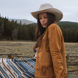 Stetson Tan Fringe Suede Jacket - Stetson - Flyclothing LLC