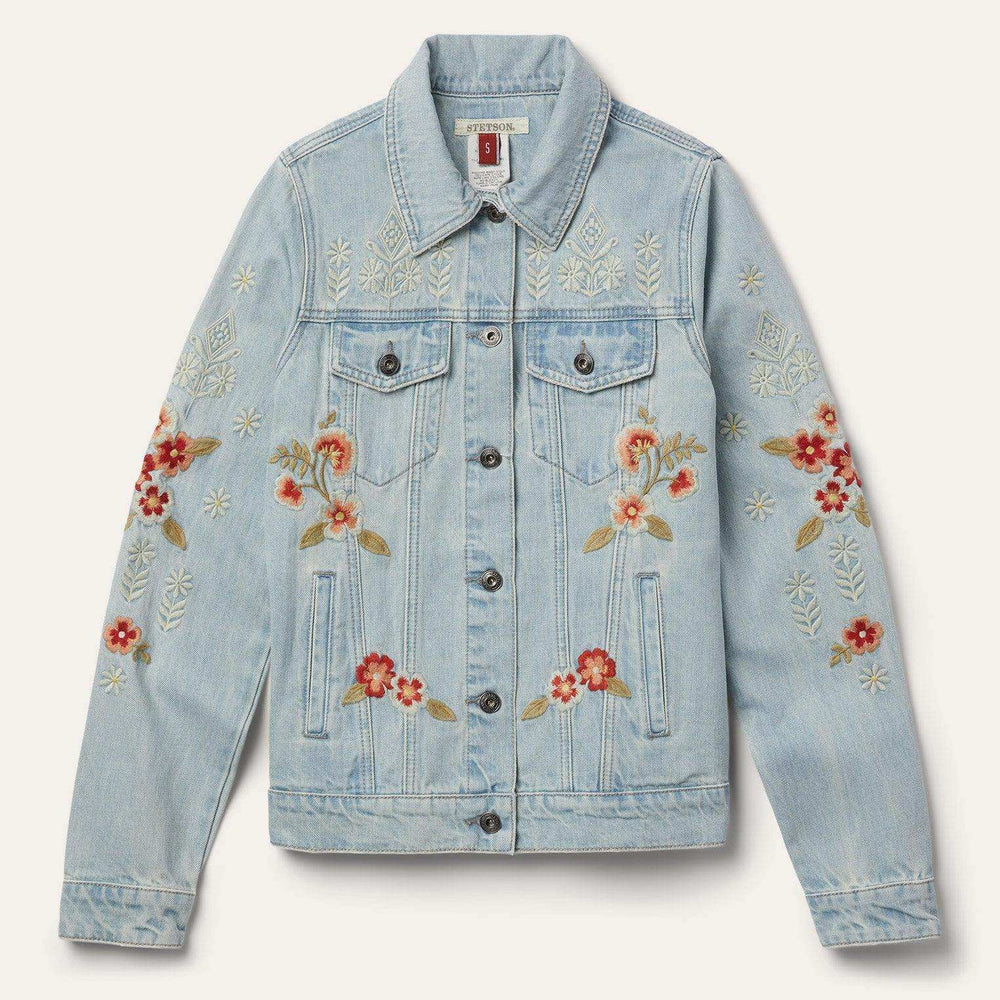 Stetson Embroidered Denim Jacket - Stetson - Flyclothing LLC