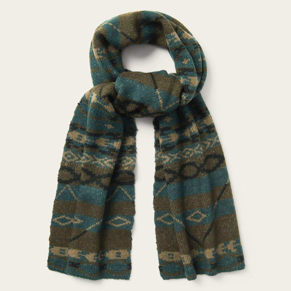 Stetson Olive Aztec Striped Scarf - Stetson - Flyclothing LLC