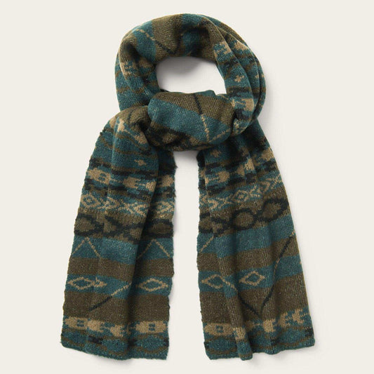 Stetson Olive Aztec Striped Scarf - Stetson - Flyclothing LLC