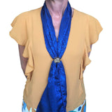 Vintage Handmade Golden Eagle Western Scarf Slider - Rockmount Clothing - Flyclothing LLC