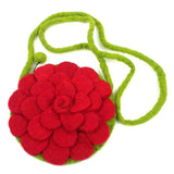 Rose Felt Purse Red - Global Groove (P) - Global Groove (P) - Flyclothing LLC