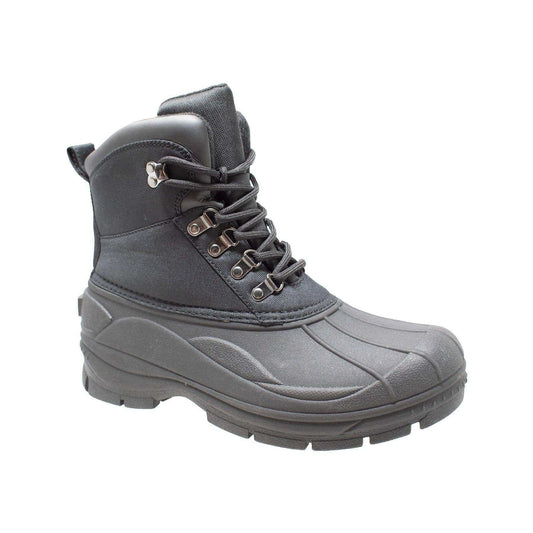 Winter Tecs Men's Durable Nylon Winter Boots Lace Black - Winter Tecs - Flyclothing LLC