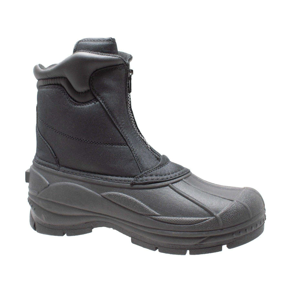 Winter Tecs Men's Durable Nylon Winter Boots Zipper Black - Winter Tecs - Flyclothing LLC