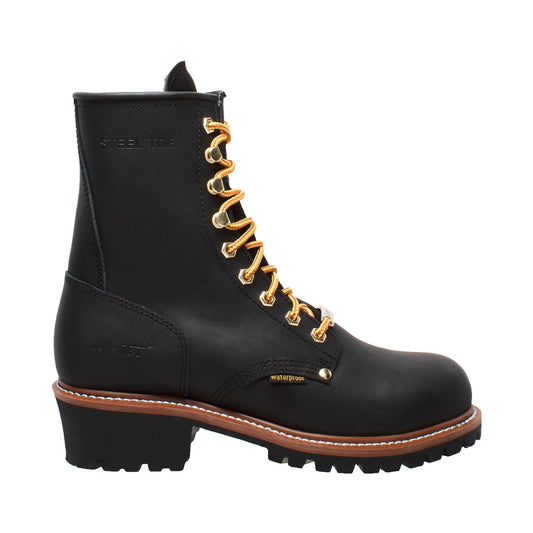 AdTec Men's 9" Waterproof Logger Black - AdTec
