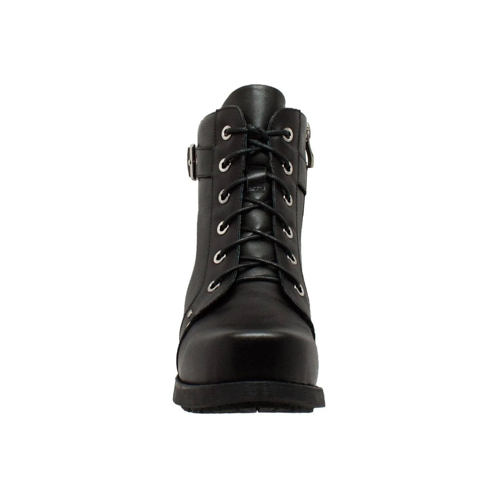 RideTecs Women's 7" Biker Boot Black - AdTec
