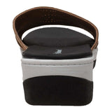 Shaboom Women's Comfort Curved Slide Sandals Taupe - Rocsoc - Flyclothing LLC