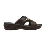 YFM Women's Low Heel Slip On Sandal Black - Rocsoc - Flyclothing LLC