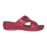 YFM Women's Low Heel Slip On Sandal Red - Rocsoc - Flyclothing LLC