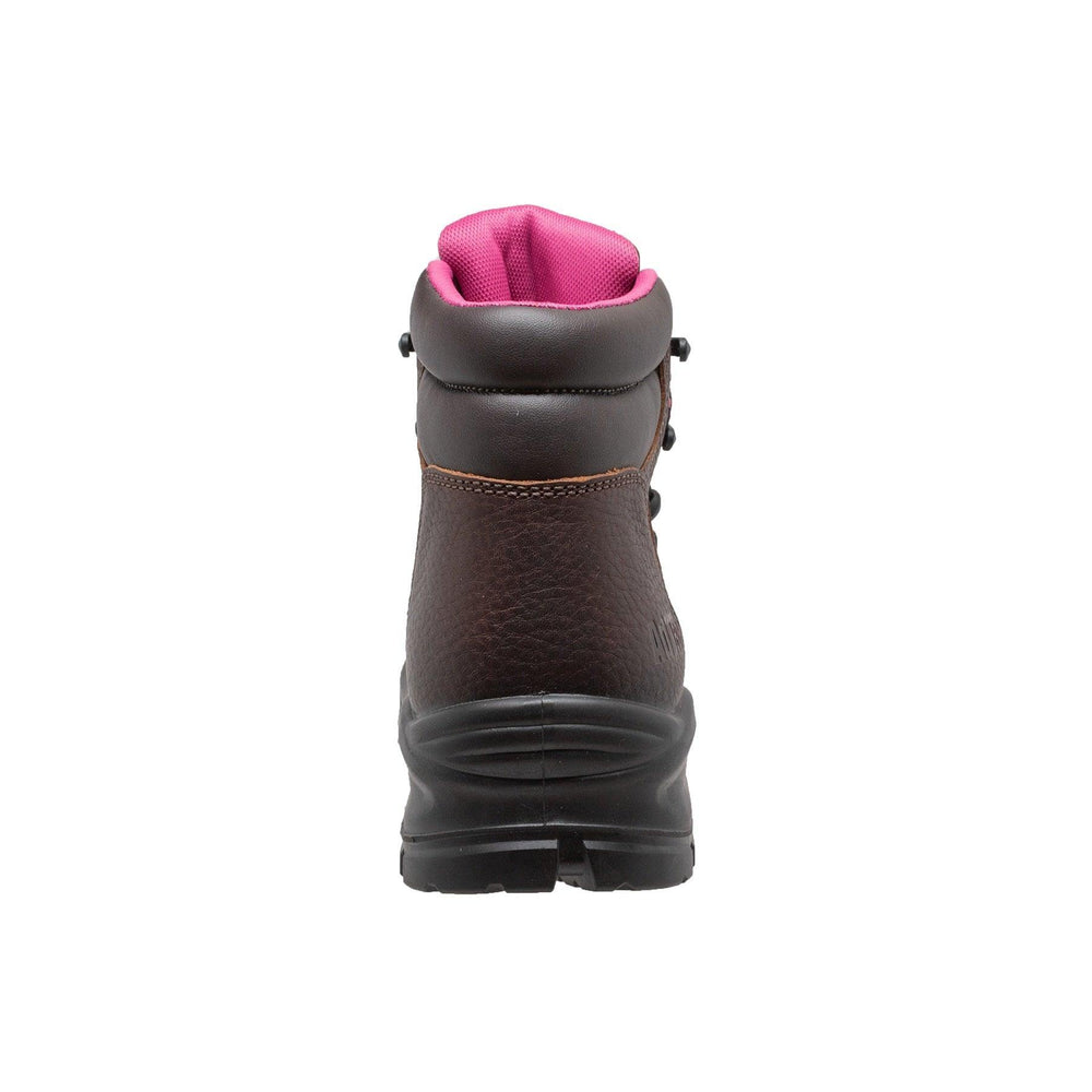 AdTec Women's 6" Waterproof Cap Toe Work Boot Brown - AdTec