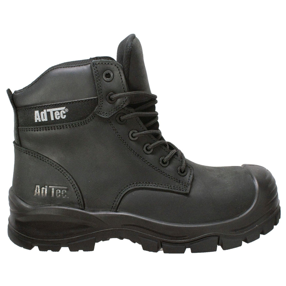 AdTec Men 6" Waterproof Composite Toe Work Boot Black - AdTec