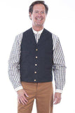 Scully BLACK CANVAS VEST - Scully Leather - Flyclothing LLC
