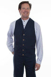 Scully NAVY CANVAS VEST - Scully Leather - Flyclothing LLC