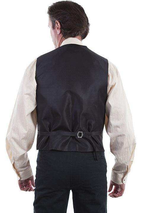 Scully BROWN NO LAPEL PAISLEY VEST - Scully Leather - Flyclothing LLC