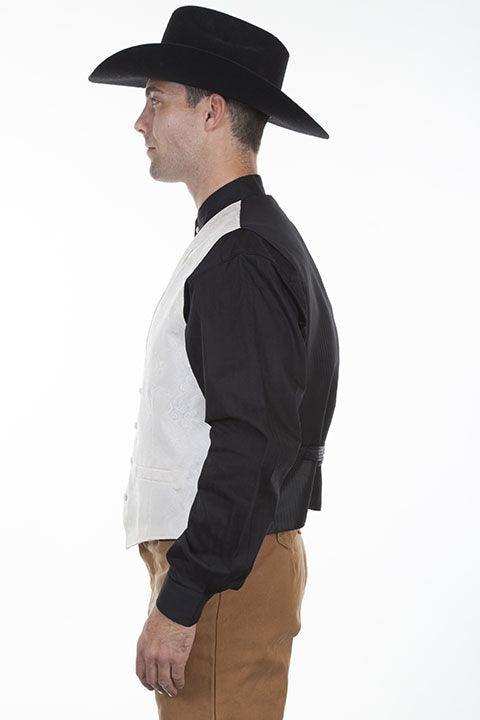 Scully CREAM PAISLEY VEST - Scully Leather - Flyclothing LLC