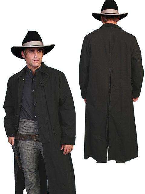 Scully BLACK CANVAS DUSTER - Scully Leather - Flyclothing LLC