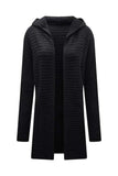 Open Front Longline Hooded Cardigan - Trendsi - Flyclothing LLC