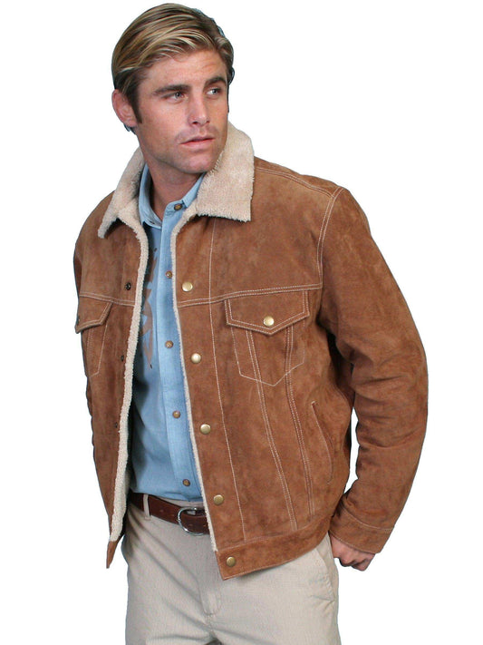Scully CAFE BROWN MEN'S JACKET - Scully Leather - Flyclothing LLC